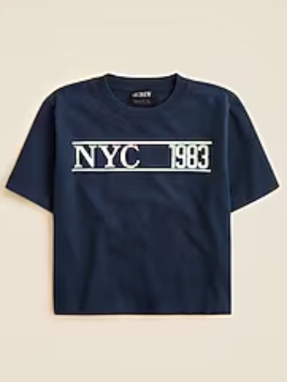 Classic fit NYC 1983 graphic T shirt in premium weight cotton